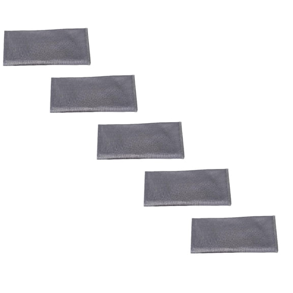 5 Pack Microfiber Glass Cleaning Cloth, 9.84 Inch X 9.84 Inch, Lint Free Quickly Clean Window, Glasses, Windshields, Mirrors, and Stainless Steel, Blue