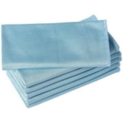 5 Pack Microfiber Glass Cleaning Cloth,Topboutique Microfiber Cloth,15.7*23.6 inch Reusable Polishing Cloths for Clean Window, Glasses Windshields Mirrors and Stainless Steel,Blue