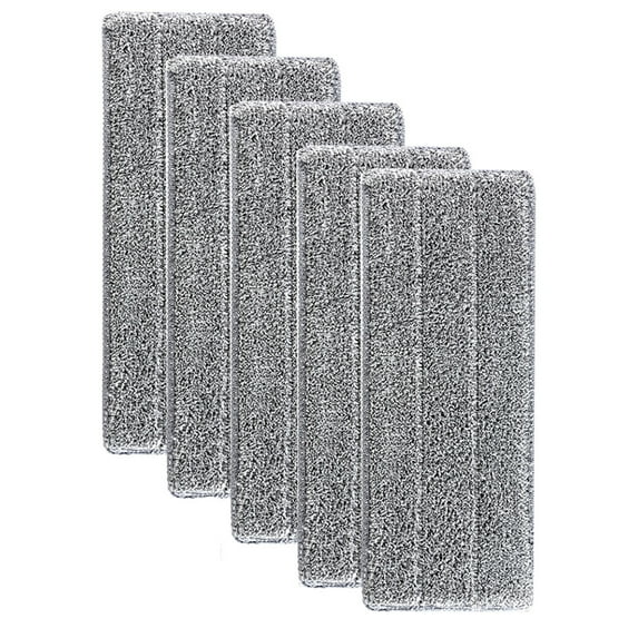 5 Pack Microfiber Mop Pad, Spray Mop Replacement Heads for Wet Dry Mops, Machine Washable Reusable Household Replacement Pads for Hardwood and Hard Surface Floor Cleaning and Scrubbing
