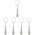 5 Pack Microphone Keychain Purses Keychains Key Decorations Key Holder