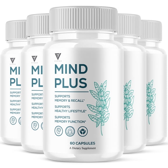 (5 Pack) Mind Plus Brain and Memory Support , MindPlus Supplement (300 Capsules)