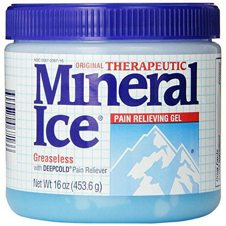5 Pack - Mineral Ice Topical Analgesic Pain Reliever Gel, Cold