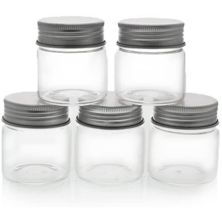 Spice Bottles 20pcs 7oz Clear Plastic Container Jars With Lids