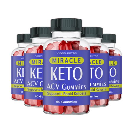 (5 Pack) MiracleKeto - Miracle Keto Apple Cider Vinegar Gummies