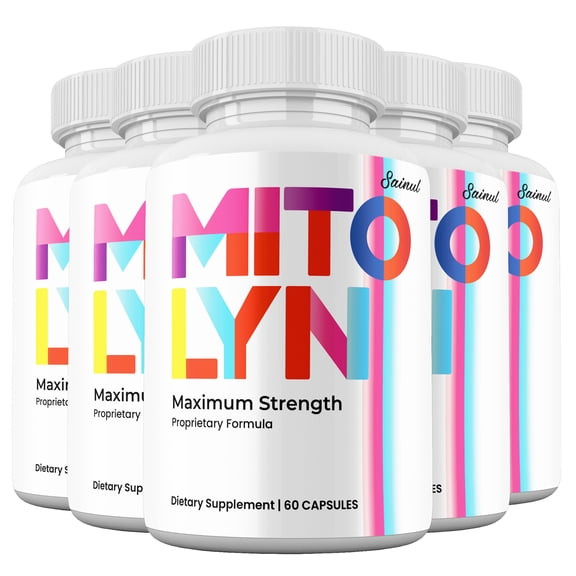 (5 Pack) Mitolyn Capsules, All Natural Supplement, Mito lyn Pills Advanced Formula, High Potency, 5 Month Supply