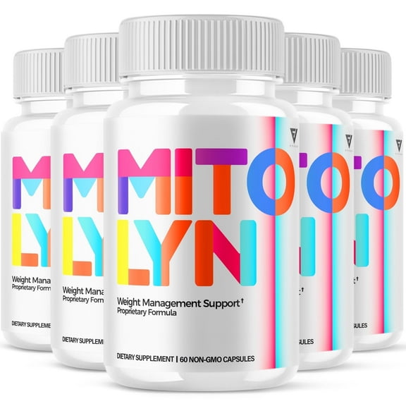 (5 Pack) Mitolyn Capsules, Mitolyn Maximum Wellness and Health Strength Support Supplement (300 Capsules)