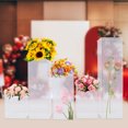thumbnail image 1 of 5 Pack Modern Acrylic Wedding Flower Stand Box Floral Plant Display Rack Decor, 1 of 10