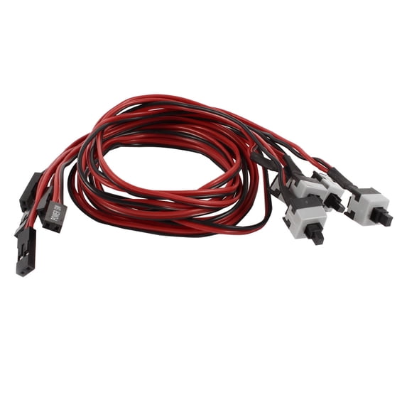 5-Pack Motherboard Computer PC Power SW Switch Cord with On Off Push Button