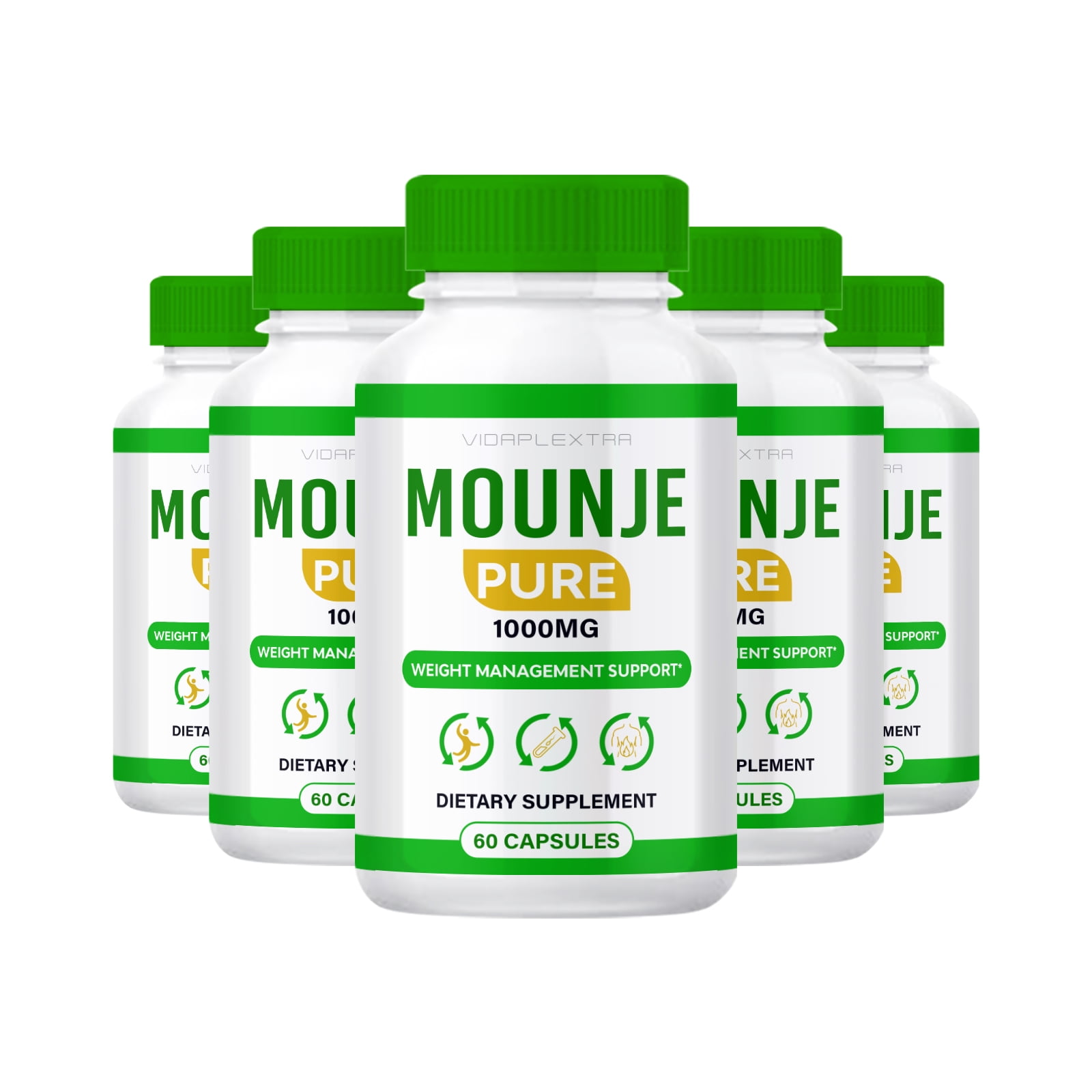 (5 Pack) Mounje Pure Capsules - Mounje Pure Keto Capsules - Walmart