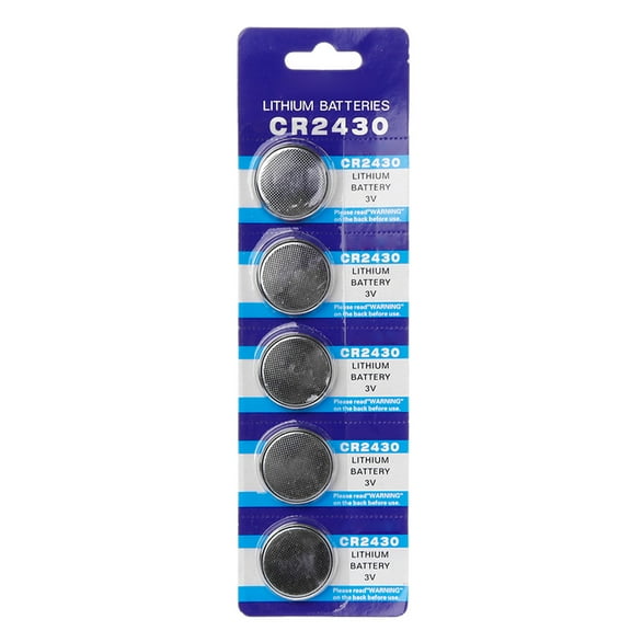 5 Pack Multi Purpose Coin Battery 3V Button Battery for Electronic Device CR2430