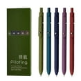 thumbnail image 1 of 5-Pack Multicolor Rollerball Gel Pens with Quick-Dry Carbon Ink & Refills | Smudge-Proof Writing Tools for Students/Office | Fidget Rollerball Clip Design & Vibrant Colors, 1 of 4