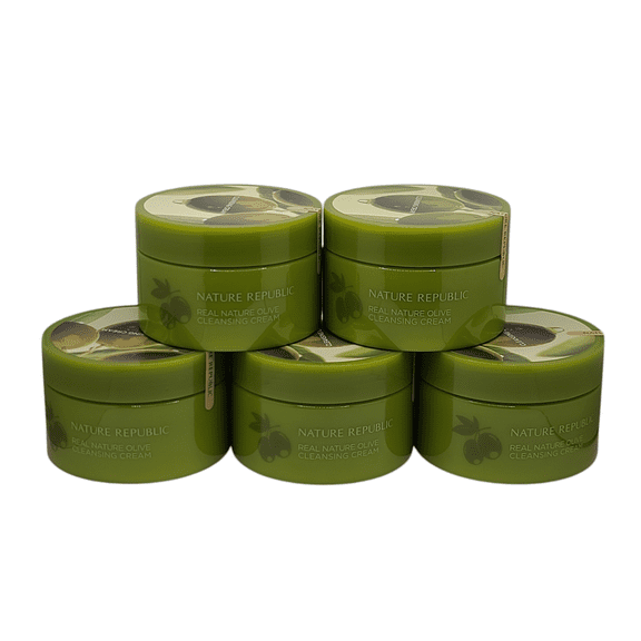 5 Pack Nature Republic Real Nature Olive Cleansing Cream 200ml US Seller *HTF*
