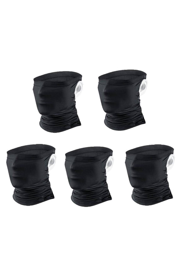 5 Pack Neck Gaiter Face Covering Gator Mask Bandana Cooling Mask for Outdoor Protection
