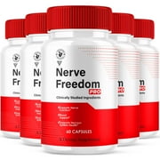 5 Pack Nerve Freedom Pro Capsules NerveFreedom Pro Supplement 300 Capsules