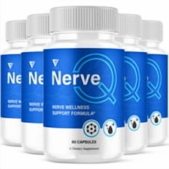 (5 Pack) Nerve Q Brain Wellness Support, NerveQ Pills (300 Capsules)