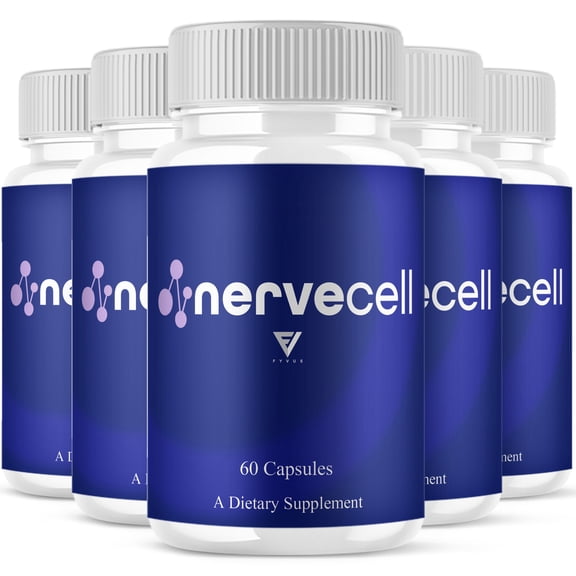 (5 Pack) NerveCell Wellness Support, Nerve Cell Lifestyle Pills (300 Capsules)