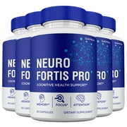 (5 Pack) Neuro Fortis Pro Capsules, Advanced Maximum Strength, NeuroFortis Pro Supplement Pills for Brain and Cognitive Health