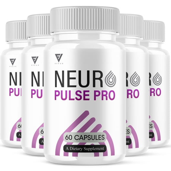 (5 Pack) Neuro Pulse Pro Brain Support, NeuroPulsePro Supplement (300 Capsules)