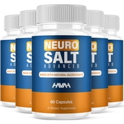 5 Pack Neuro Salt Advanced Nootropic Capsules, NeuroSalt Adanced Daily Support Supplement 300 Capsules