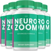 5 Pack Neuro Zoom Brain Boost Supplement, Neuro Zoom Advanced Memory Support Formula, Neuro Zoom Pills Nootropic to Reduce Brain Fog, Neuro Zoom to Boost Memory, NeuroZoom Reviews 300 Capsules