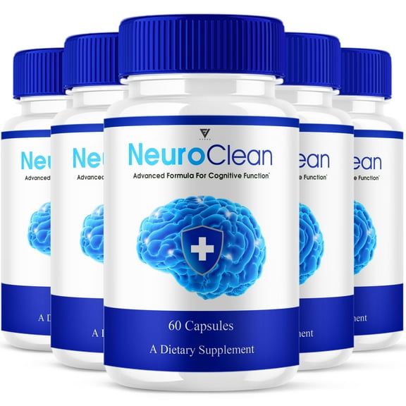 (5 Pack) NeuroClean Advanced Nerve and Nootropic Capsules, Neuro Clean Maximum Strength Formula for Cognitive Function and Overall Health (300 Capsules)