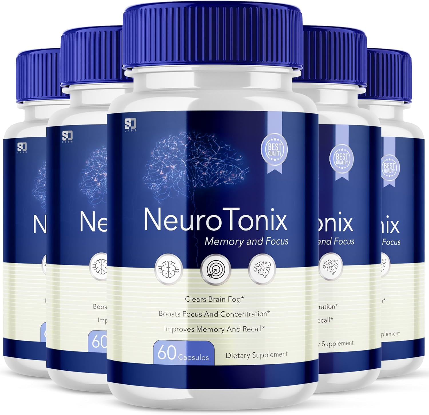 3 Pack) NeuroTonix - Neuro Tonix - Memory Booster Dietary
