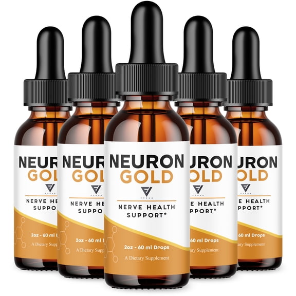 (5 Pack) Neuron Gold Drops, NeuronGold Daily Overall Health Support Drop (10oz)