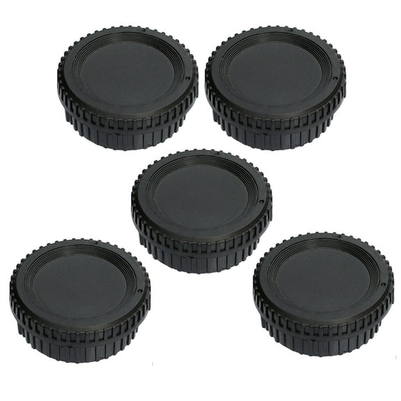 (5 Pack) Nikon F Rear Lens Cap Cover, Nikon Body Cap F Mount, Nikkor Rear Lens Cap F, F Mount Body Cap for Nikon DSLR Camera Lenses, Nikon FMount Lens Back, Nikon DSLR Sensor Dust Cap