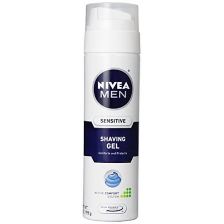 5 Pack - Nivea For Men Shaving Gel, Sensitive, 7oz Each