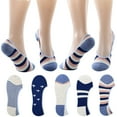 thumbnail image 1 of 5-Pack No Show Socks for Women Size 6-9 Ankle Invisible Non-slip Athletic Socks, 1 of 7