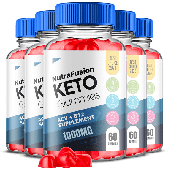 (5 Pack) Nutra Fusion Keto ACV Gummies - Apple Cider Vinegar Supplement for Weight Loss - Energy & Focus Boosting Dietary Supplements for Weight Management & Metabolism - Fat Burn - 300 Gummies