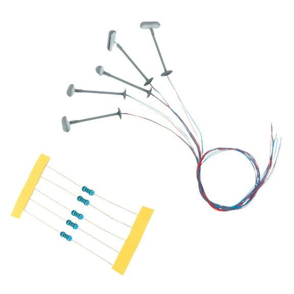 5 Pack Of Led Lattice Mast Lights Perfect For Enhancing Track N Layouts