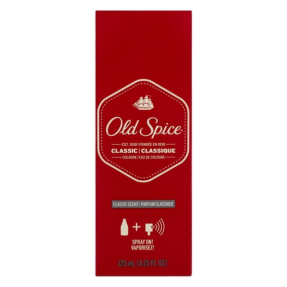 Old Spice Classic Cologne Spray, 4.25 fl oz (5 pack) (Bundle)