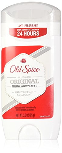 5 Pack Old Spice Original High Endurance Anti-Perspirant Deodorant 3.0 Oz Each