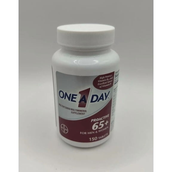 5 Pack One A Day ProActive 65+ For Men & Women Multivitamin 150 Tablets Each