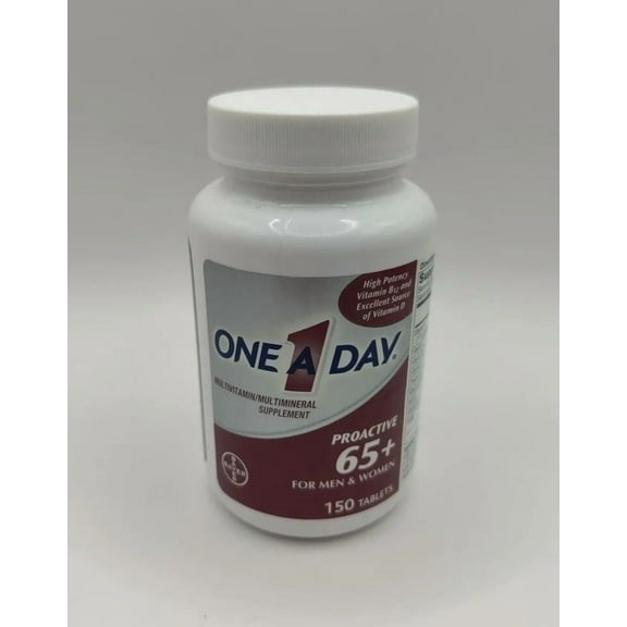 5 Pack One A Day ProActive 65+ For Men & Women Multivitamin 150 Tablets Each