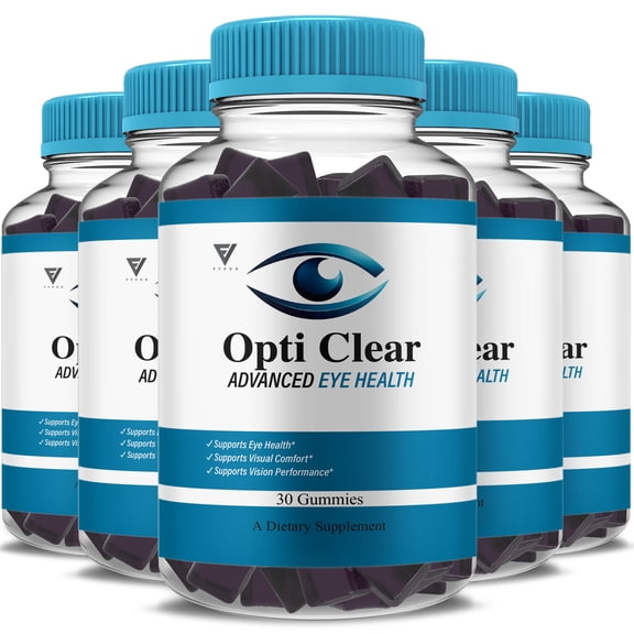 (5 Pack) Opti Clear Advanced Eye Health, OptiClear Vision Support (120 Gummies)