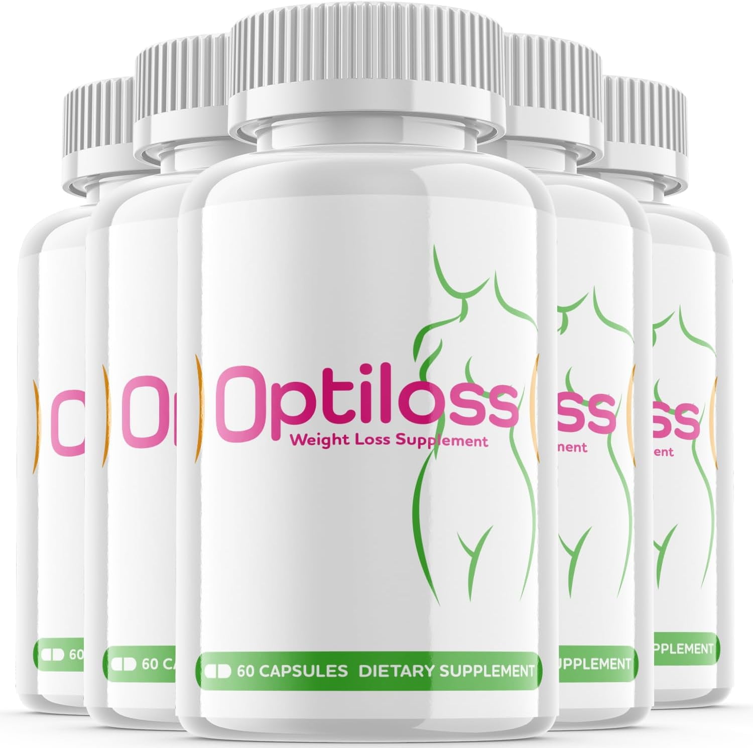 (5 Pack) Optiloss - Keto Weight Loss Formula - Energy & Focus Boosting Dietary Supplements for Weight Management & Metabolism - Advanced Fat Burn Raspberry Ketones Pills - 300 Capsules