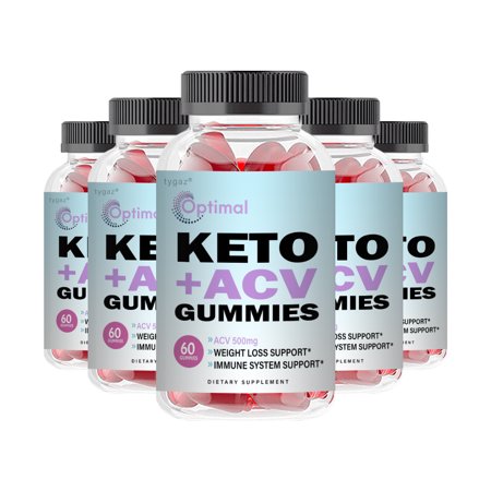 (5 Pack) Optimal Gummies - Optimal Keto + Apple Cider Vinegar Gummies 
