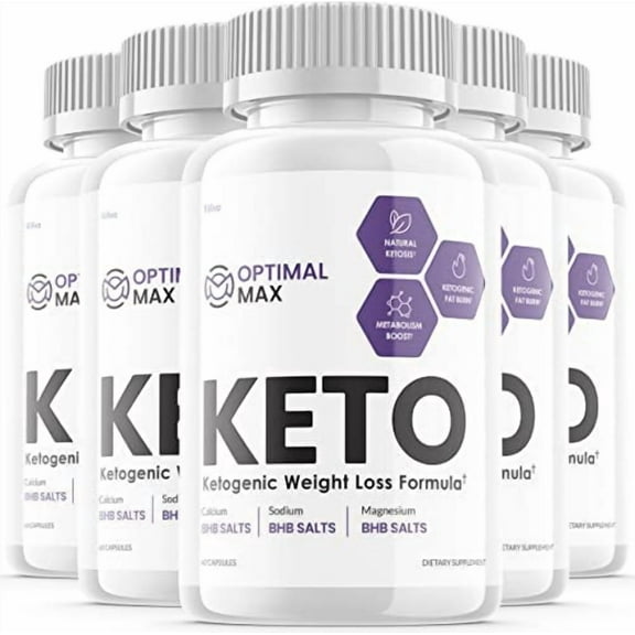 (5 Pack) Optimal Max Keto Pills Advanced Ketogenic Support (300 Capsules)