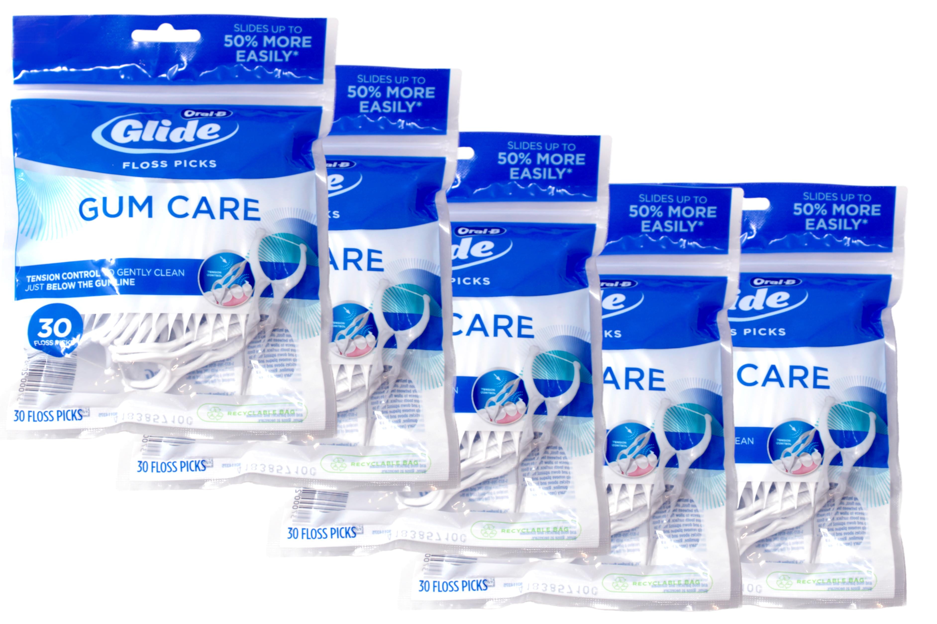 5 Pack - Oral-B Glide Pro-Health Dental Floss Picks, Deep Clean Angle 30 Each