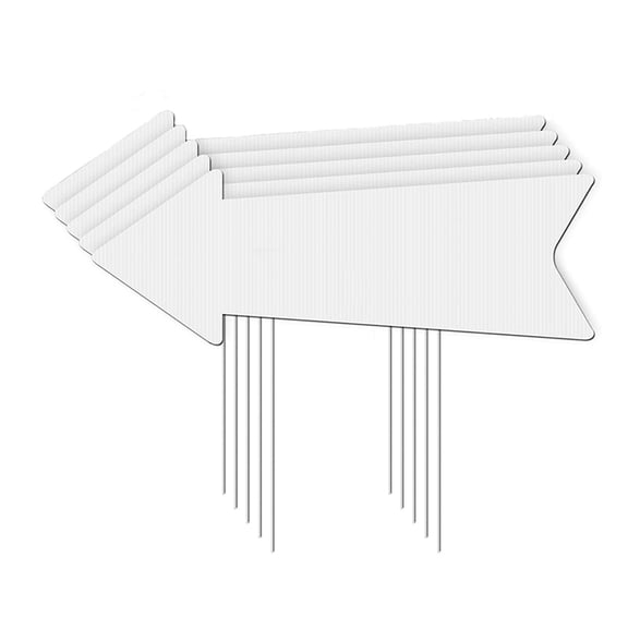 5-Pack Outdoor Marker Set with Stakes, All-Weather Composite for Address Display & Garden Decor