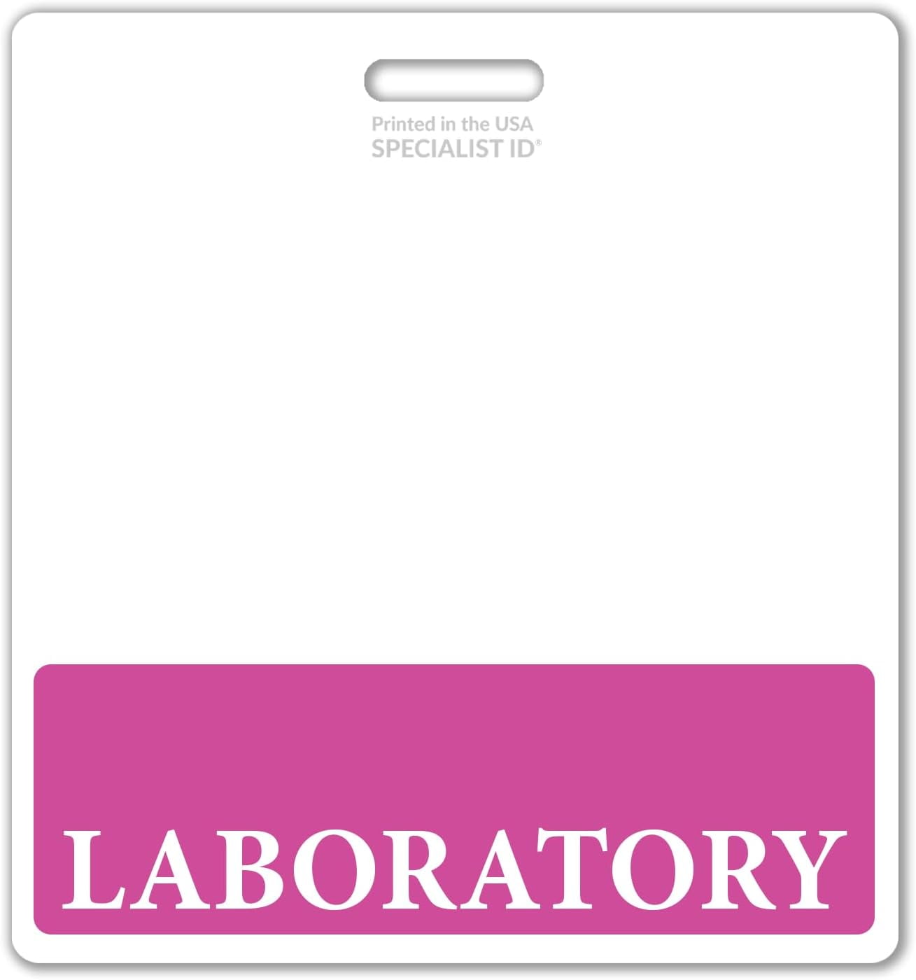 5 Pack - Oversized Laboratory Badge Buddy Horizontal - XL Badge Buddies ...