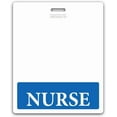 thumbnail image 1 of 5 Pack - Oversized Nurse Badge Buddy Horizontal - XL Badge Buddies Role I’D Backer Card for Nurses - 3 3/8 X 4 1/8 - Wear with Existing I’D Holder - USA Printed by Specialist ID (Blue), 1 of 7