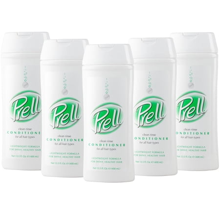 5 Pack - PRELL Moisturizing Clean Rinse Conditioner, 13.5 oz each