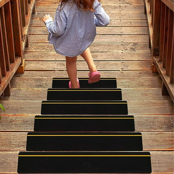 5-Pack PVC Frosted Anti-Slip Tape, Waterproof Grip Strips for Stairs and Floors, Reflective Non-Slip Safety Tread for Indoor and Outdoor Steps, Durable Adhesive Strips