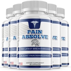 (5 Pack) Pain Absolve Rx - Dietary Supplement for Focus, Memory, Clarity, Energy, Improved Sleep, Calm and Relax Mind - Advanced Formula for Overall Wellness - 300 Capsules