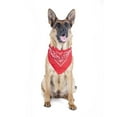 thumbnail image 1 of 5 Pack Paisley Polyester Pets Dogs Bandana Triangle Shape  - Oversized (Red), 1 of 2