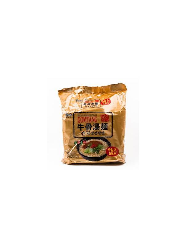 (5 Pack) Paldo Gomtang Beef Bone Broth Ramen, 3.6 oz