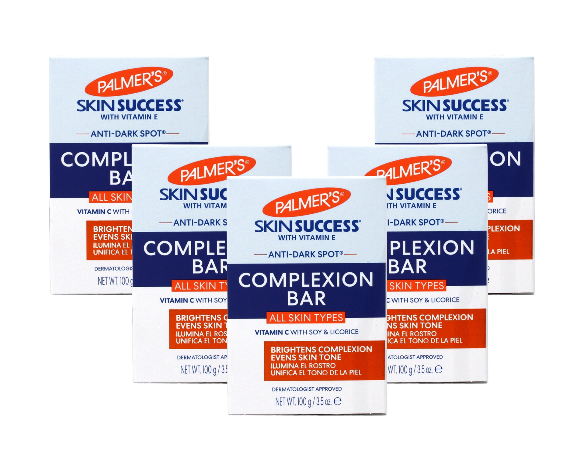 5 Pack - Palmers Skin Success Anti-Dark Spot Complexion Bar for All Skin Types, 3.50 OZ